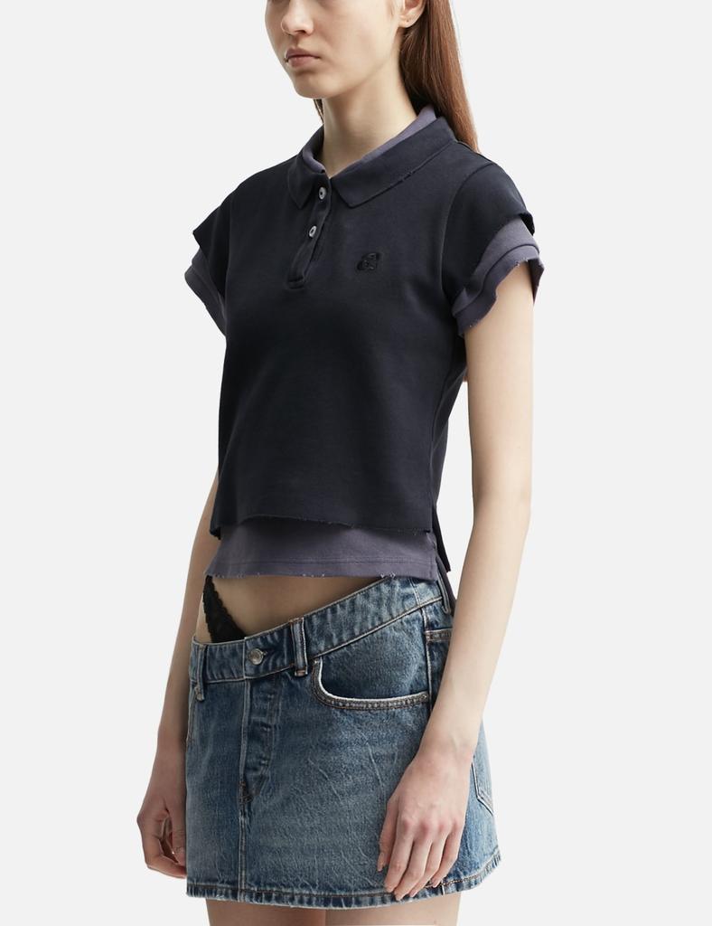 Alexander Wang Layered Shrunken Polo