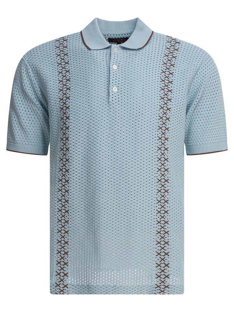 BEAMS PLUS Beams Plus Patterned Polo Shirt