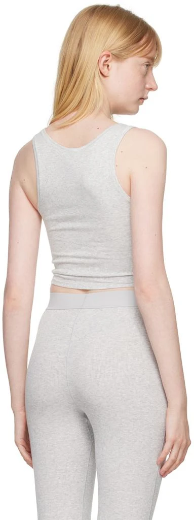 SKIMS Gray Cotton Rib Tank Top 3