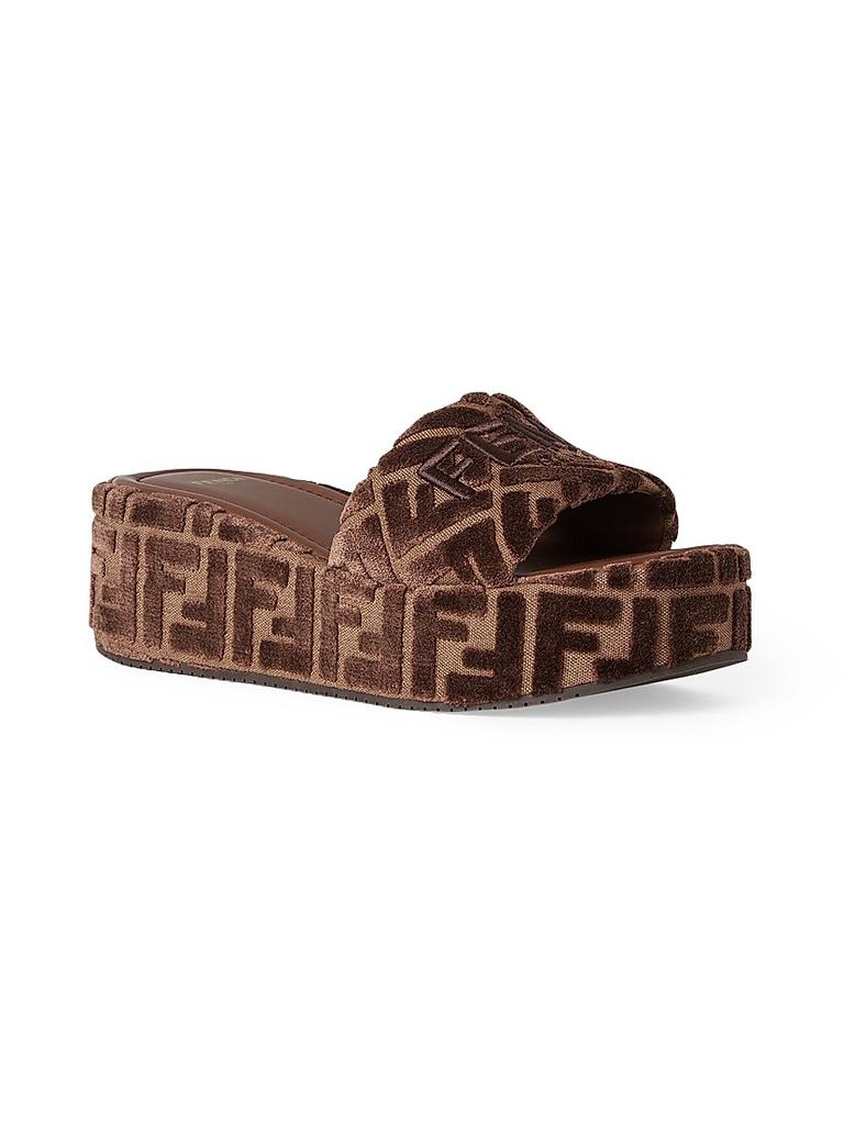 Fendi Sunshine 60MM Velvet Platform Sandals - Shoes - Free