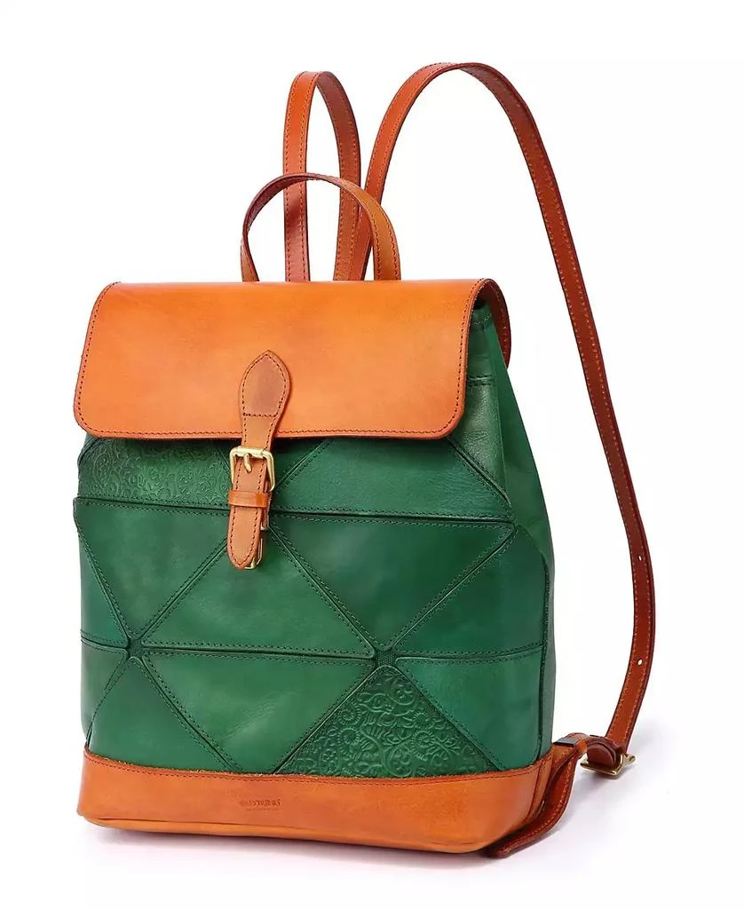 OLD TREND Women's Genuine Leather Prism Backpack 9