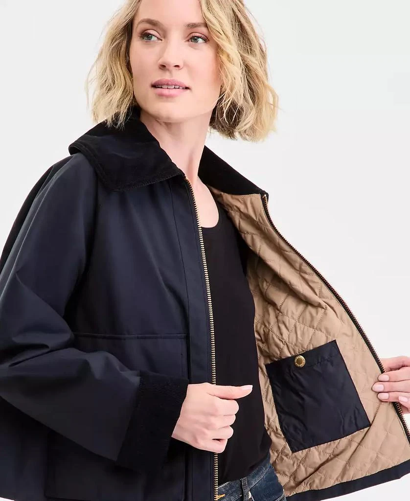 Barbour Women's Nora Oversized-Collar Utility Jacket, Exclusively at Macy's 4