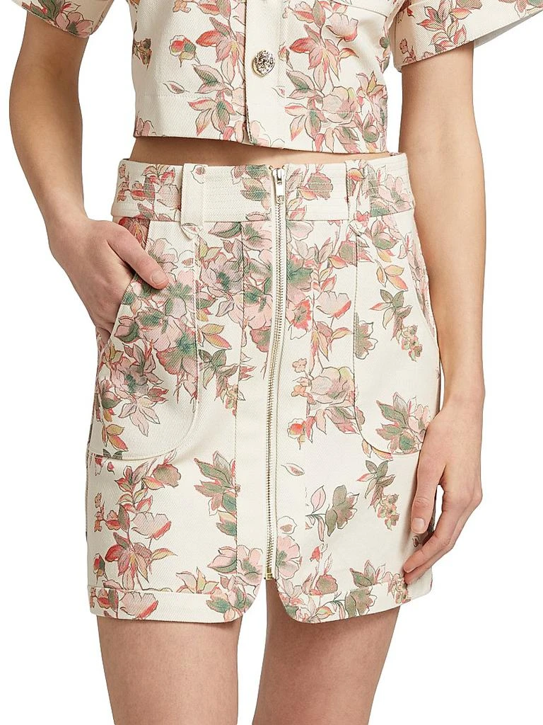 Hevron Nora Floral Miniskirt 3
