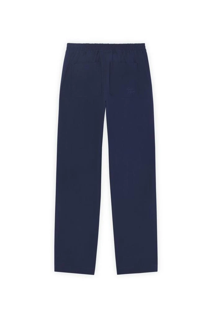 Maison Kitsune Straight-Cut Ink Blue Casual Pants 2