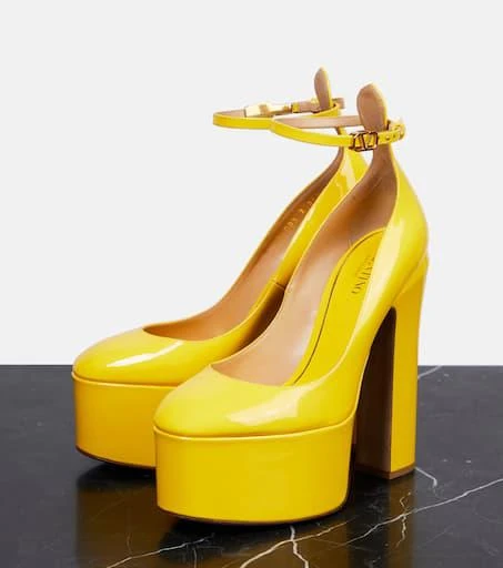 Valentino Tan-Go 155 patent leather platform pumps 5