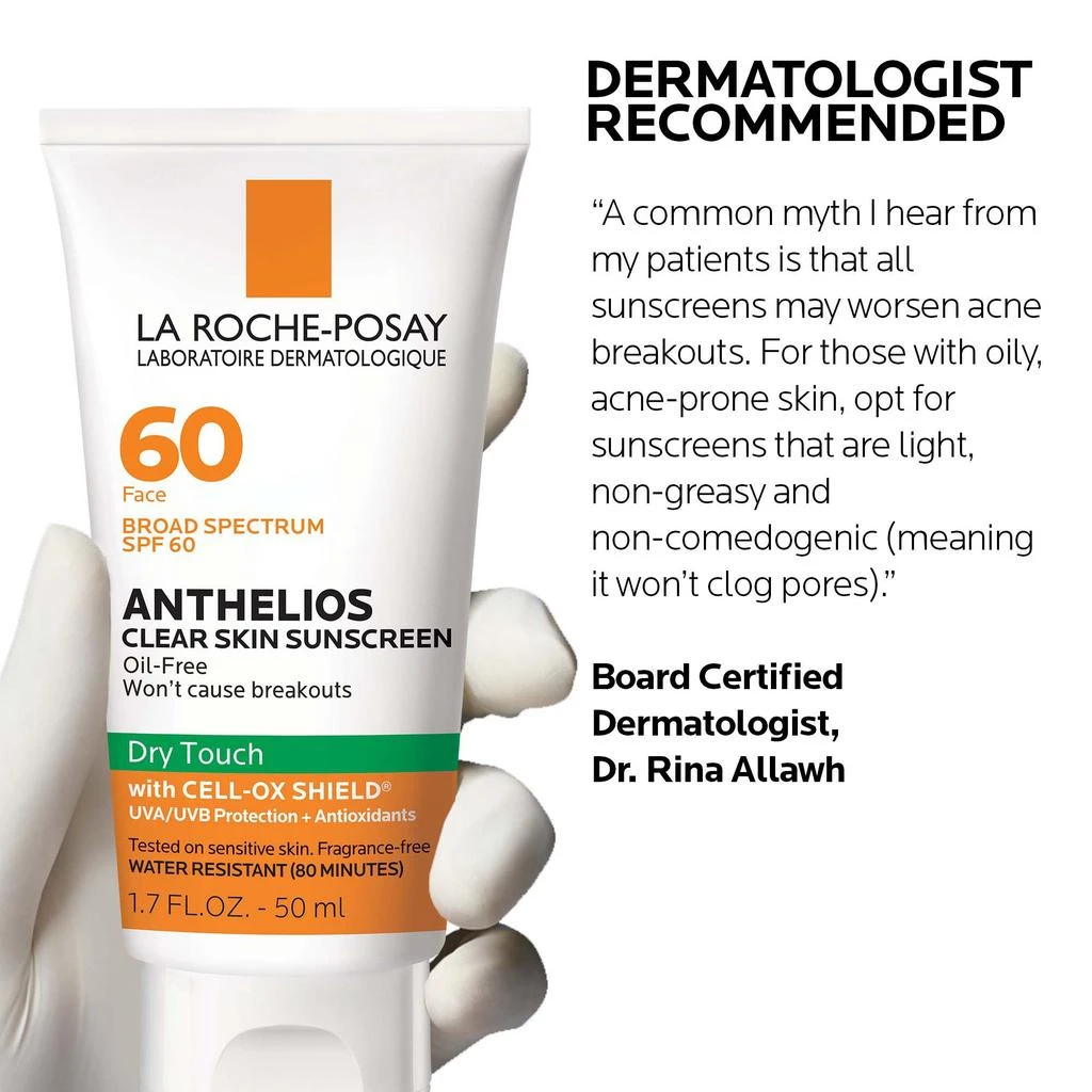 La Roche Posay La Roche-Posay Anthelios 60 Clear Skin Dry Touch Sunscreen SPF 60 4