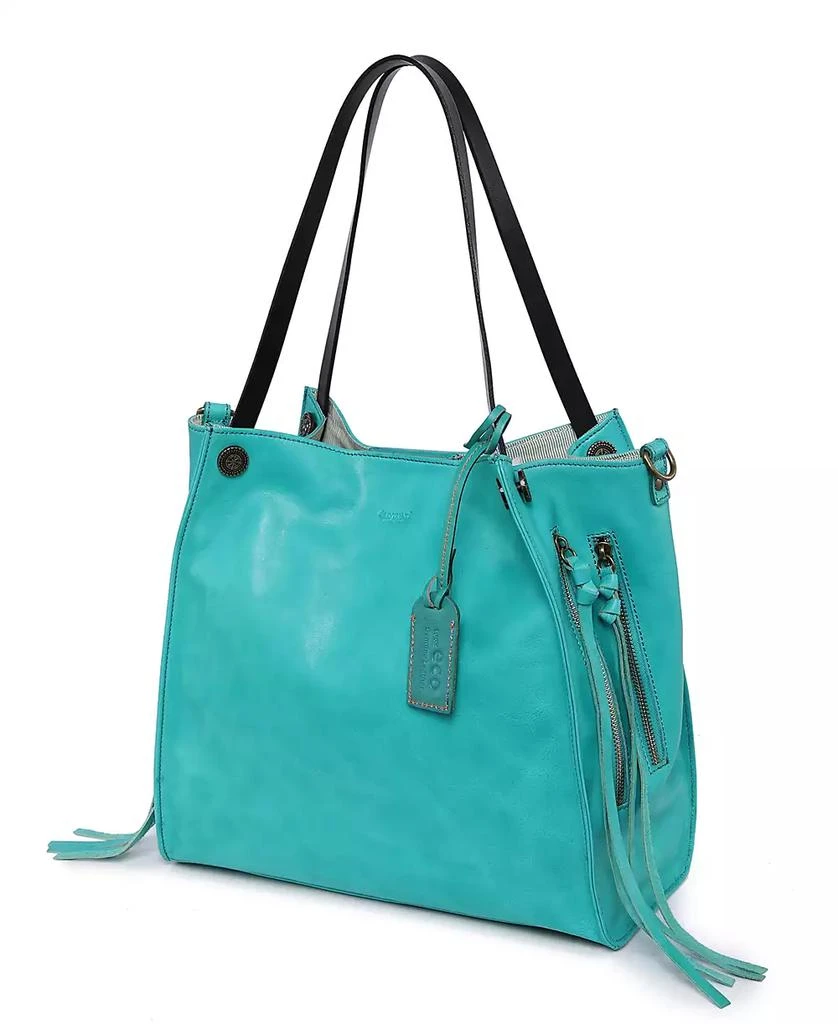 OLD TREND Women's Genuine Leather Daisy Tote Bag 4