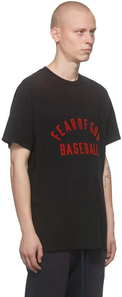 Fear of god Black 'Baseball' T-Shirt 2