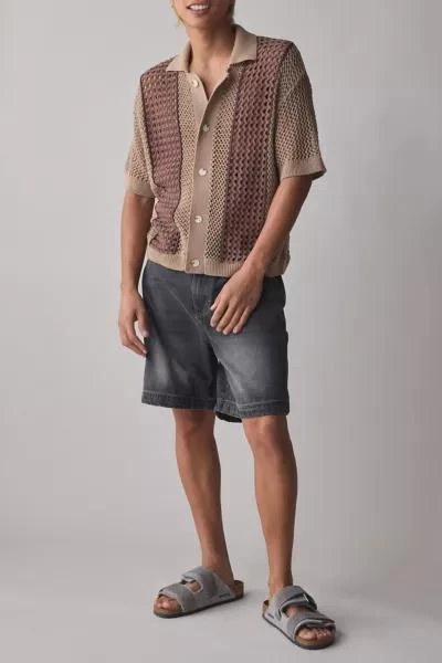 Urban Outfitters UO Norwich Paneled Short Sleeve Polo Sweater 2