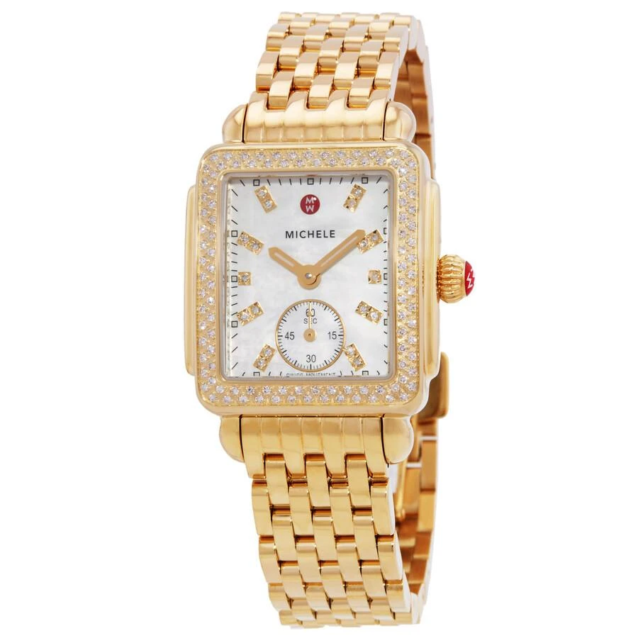 Michele Deco Mid Quartz Diamond Ladies Watch MWW06V000124 1