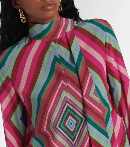 Valentino Tie-neck silk crêpe de chine shirt 5