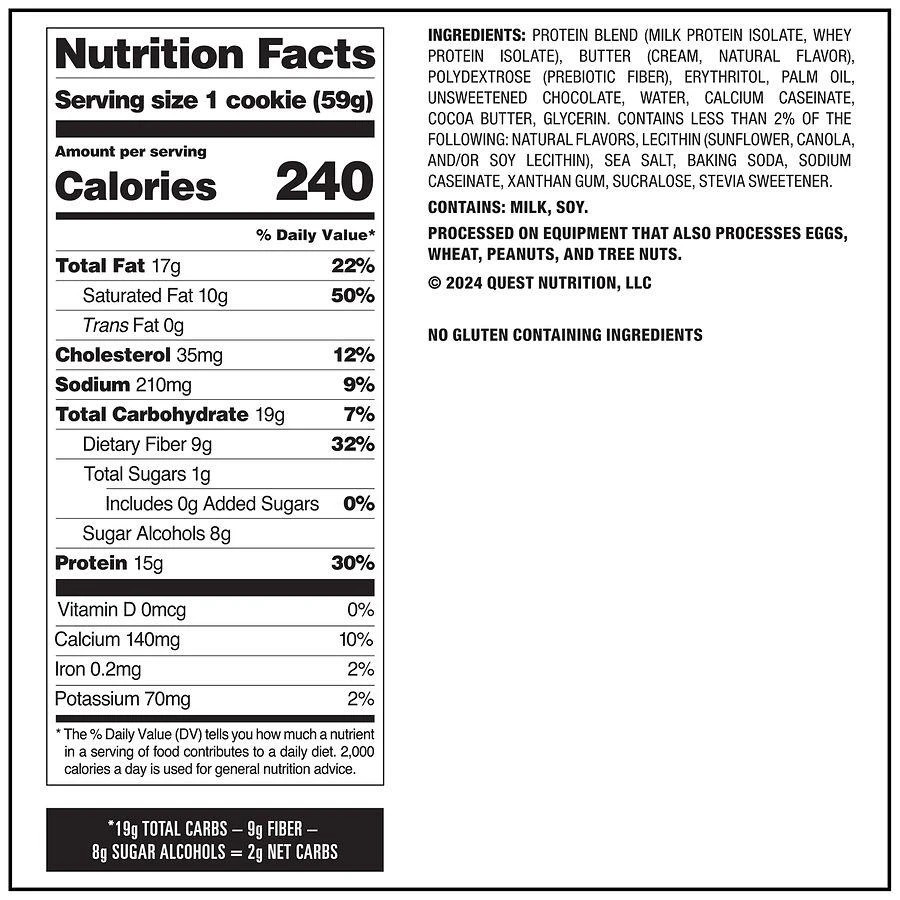 Quest Nutrition Protein Cookie Chocolate Chip 3