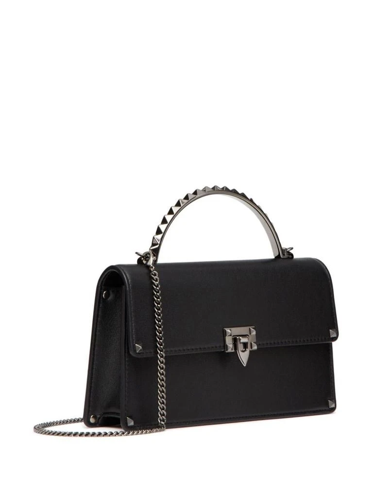 Valentino BLACK LEATHER ROCKSTUD HANDBAG 3