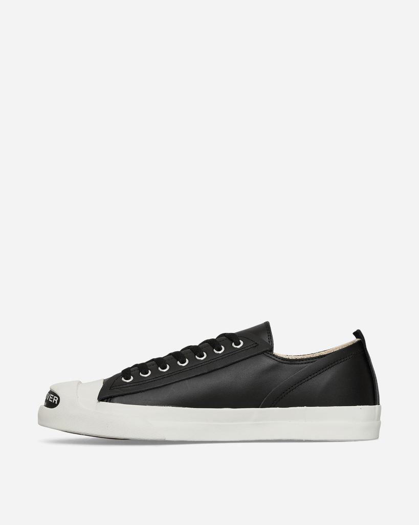 Men's Toe Logo Leather Sneakers Black – On Sale Now with Up