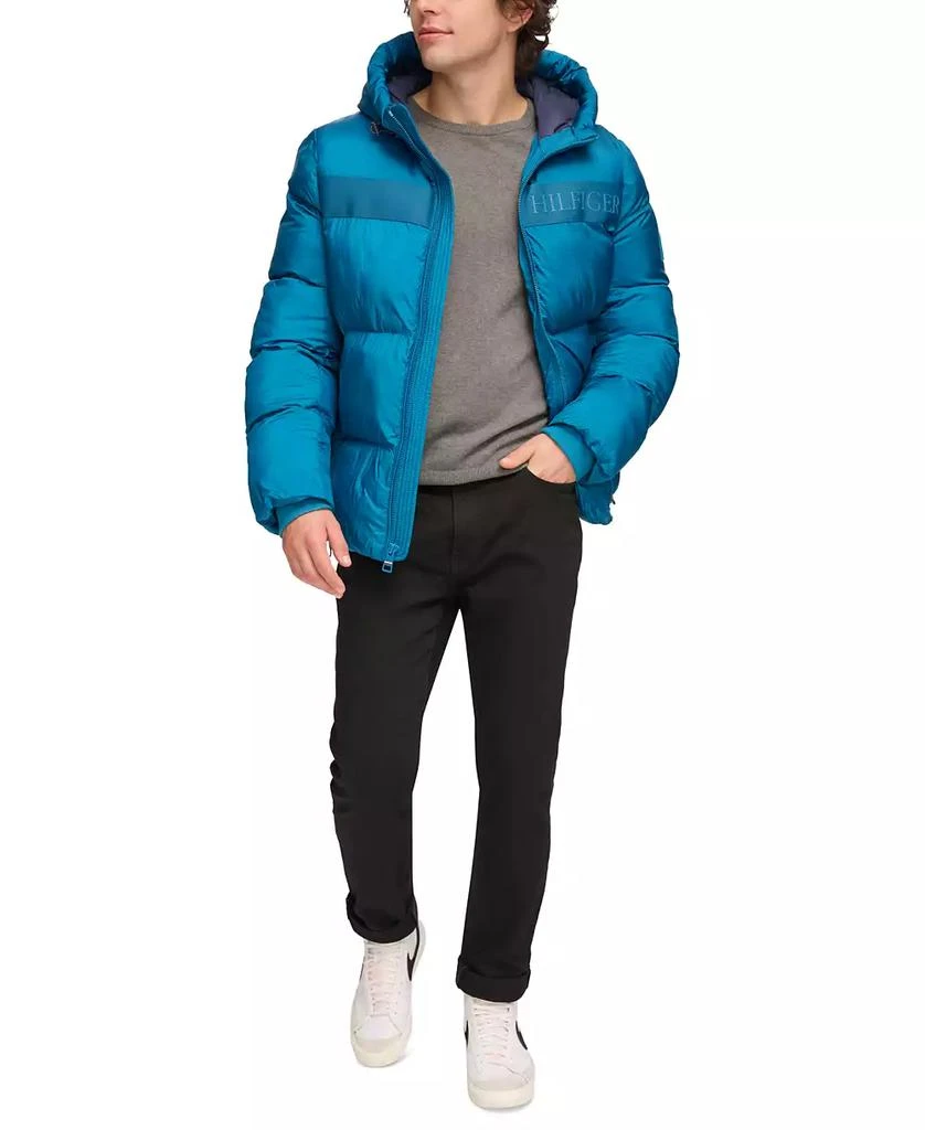 Tommy Hilfiger Tommy Hilfger Men's New Ghost Logo Print Puffer Jacket 6