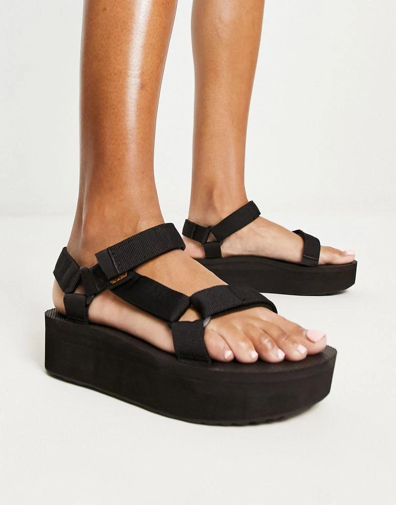 Teva Teva Universal flatform sandals in black 1