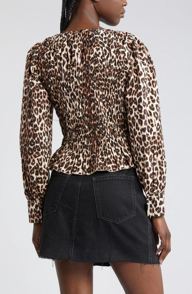 Rails Tabi Print Smocked Peplum Top 9