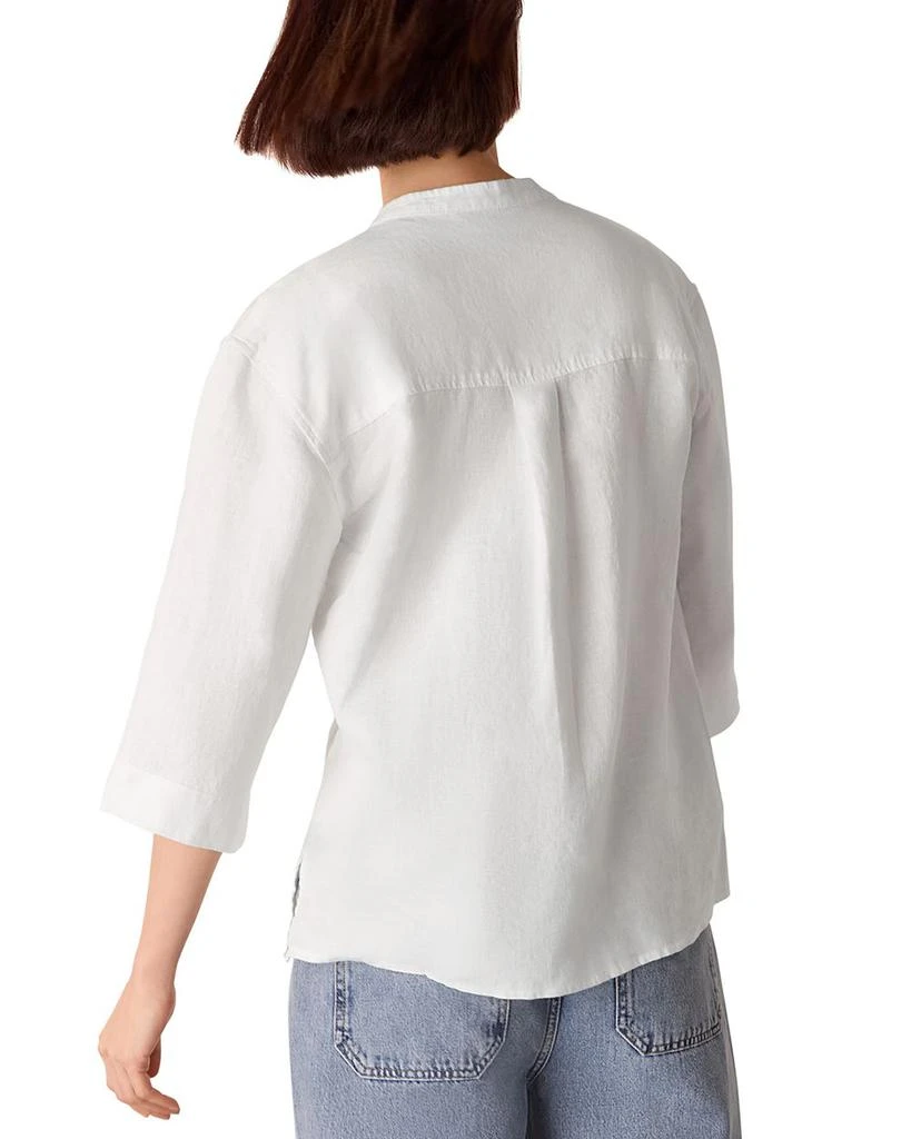 Whistles Grandad Linen Shirt 5