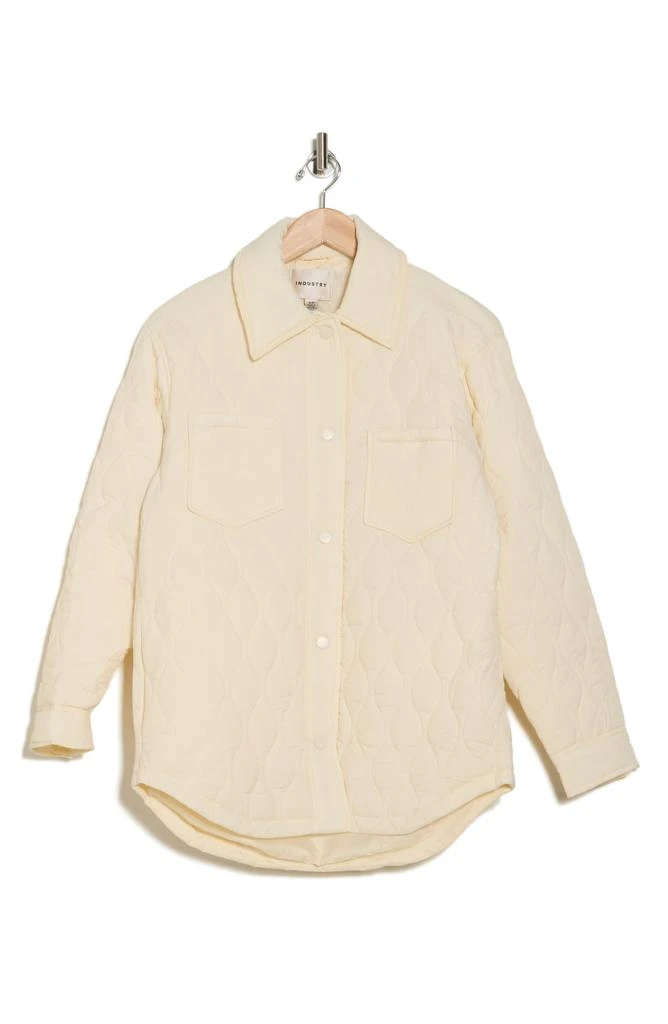 INDUSTRY REPUBLIC CLOTHING Quilted Padded Shirt Jacket 3