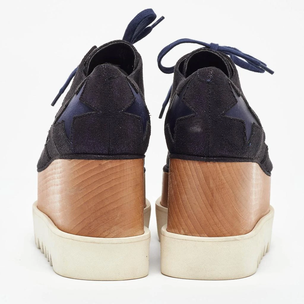 Stella McCartney Stella McCartney Black Faux Leather Elyse Star Platform Derby Size 36.5 5