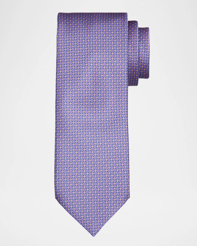 Stefano Ricci Men
s Micro-Floral Silk Tie