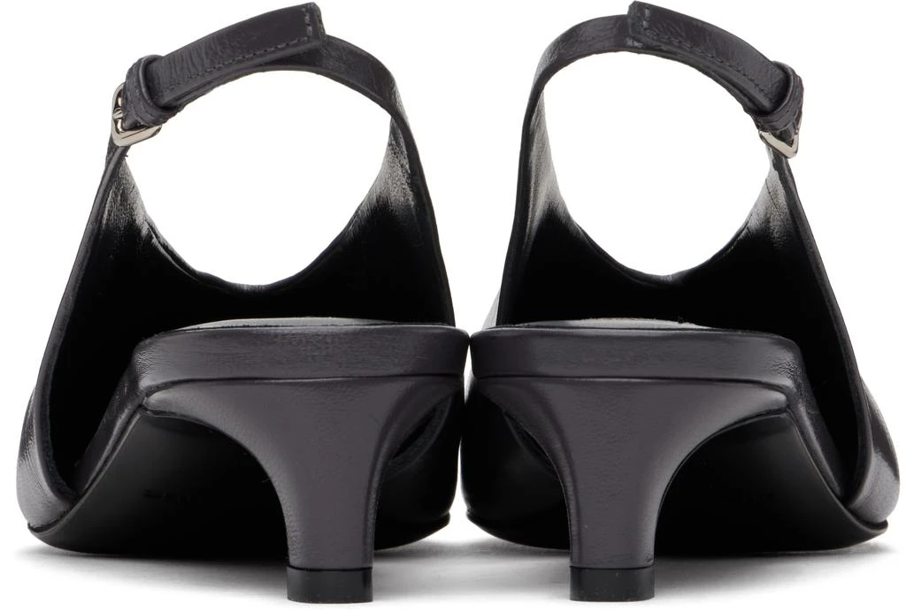 Jil Sander Gray Slingback Heels 2