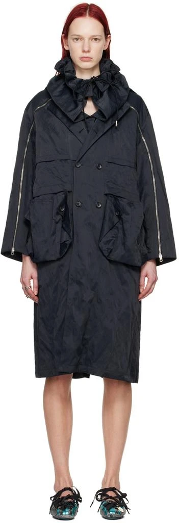 Kiko Kostadinov Black Mallarmé Coat 1