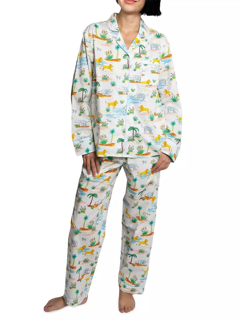 Sant and Abel Women's Trunks Up Long Pajama Set 2