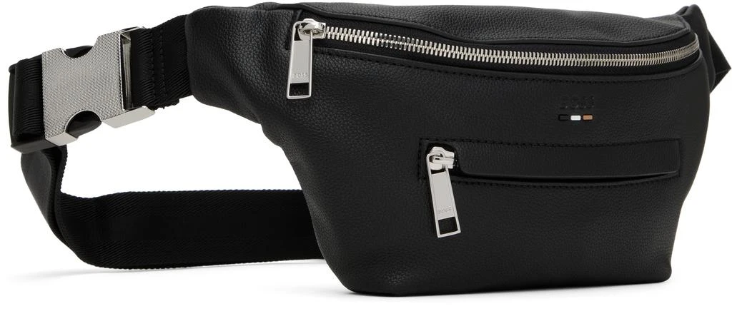 Black Grained Faux-Leather Belt Bag – On Sale Now with Up to 40