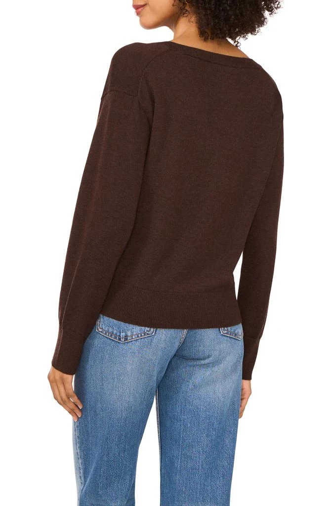 Vince Camuto Long Sleeve V-Neck Sweater 2