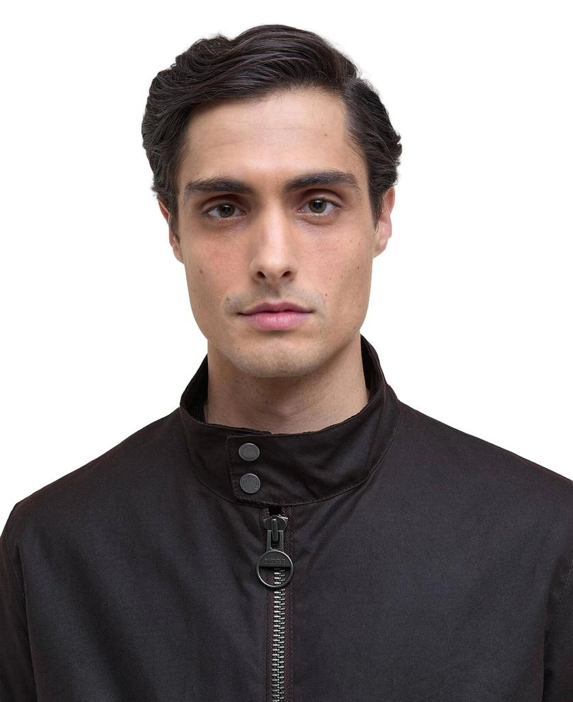 Barbour Rustic Leather Harrington Jacket 4
