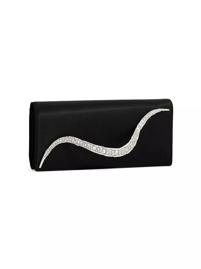 Alexis Bittar Crystal Curve Satin Clutch 4