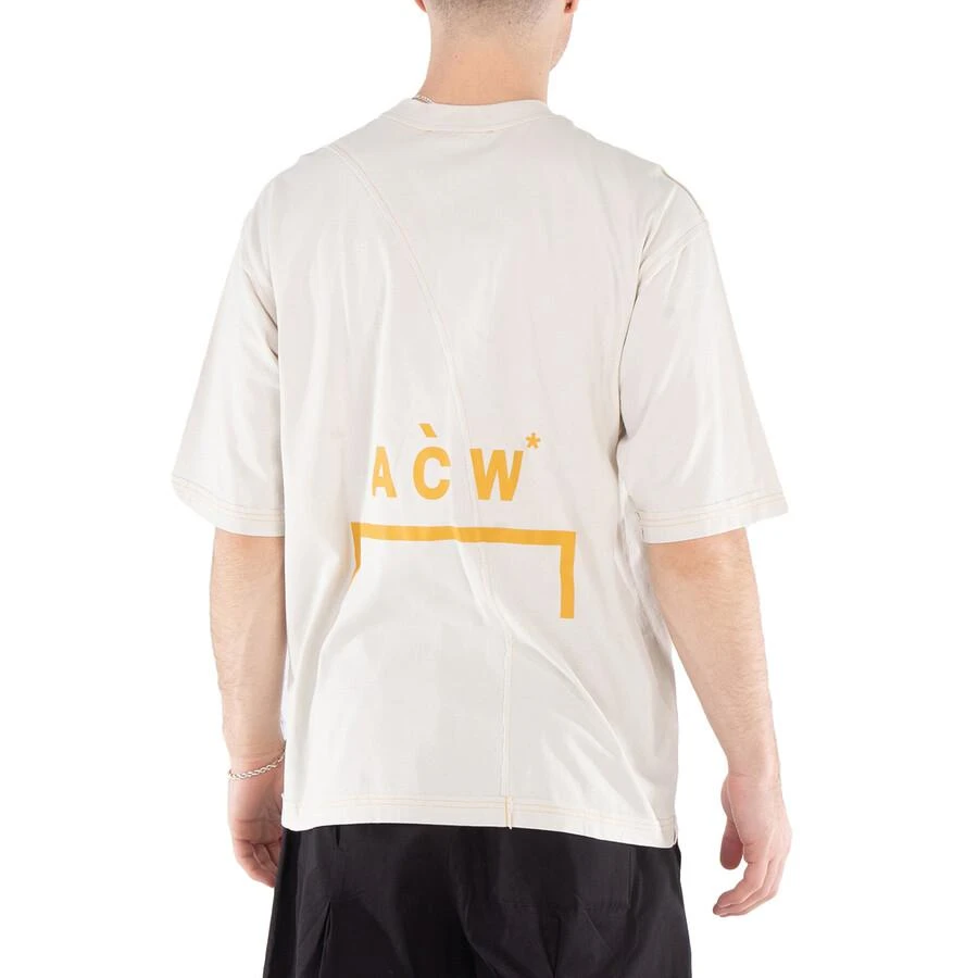A-COLD-WALL* Men
s Beige Aspect Cotton T-Shirt 3