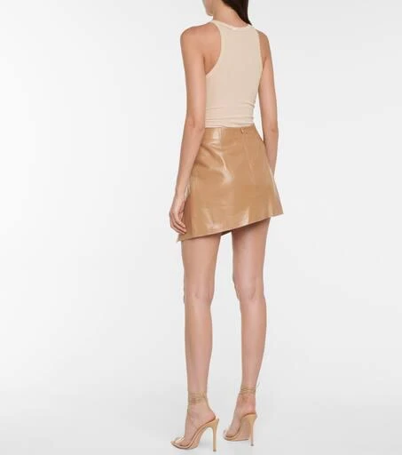 Zeynep Arçay Leather miniskirt 3