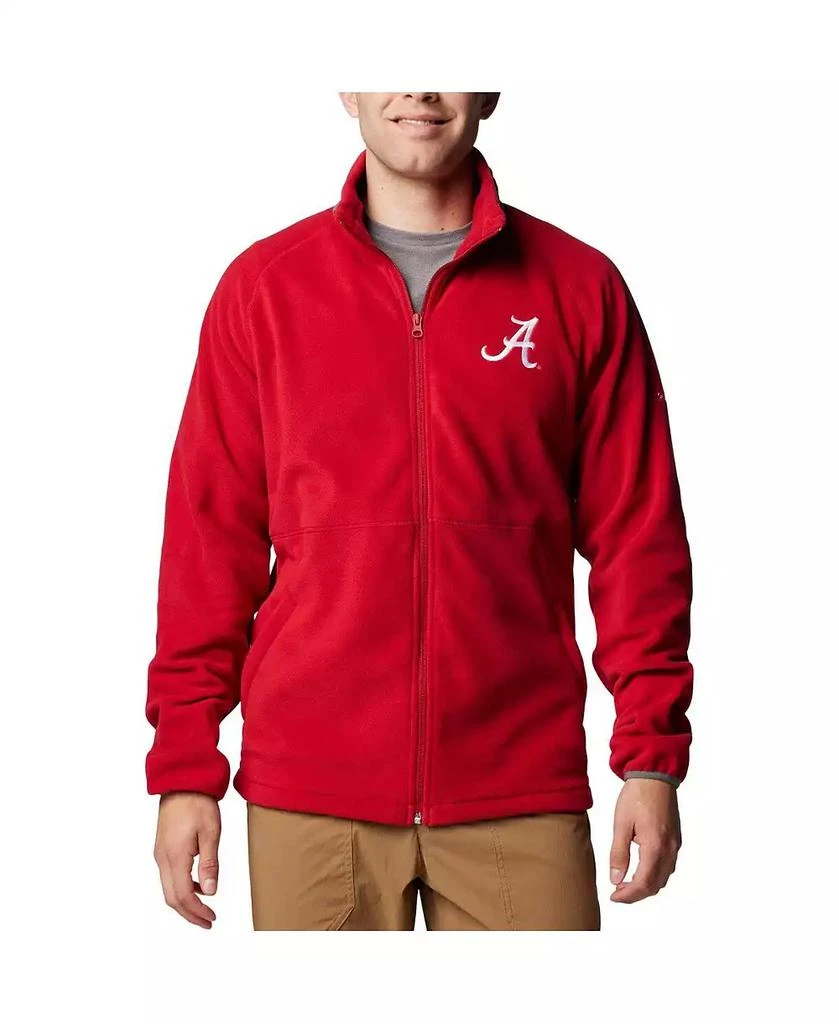 Columbia Men's Crimson Alabama Crimson Tide Flanker IV Fleece Raglan Full-Zip Jacket 1