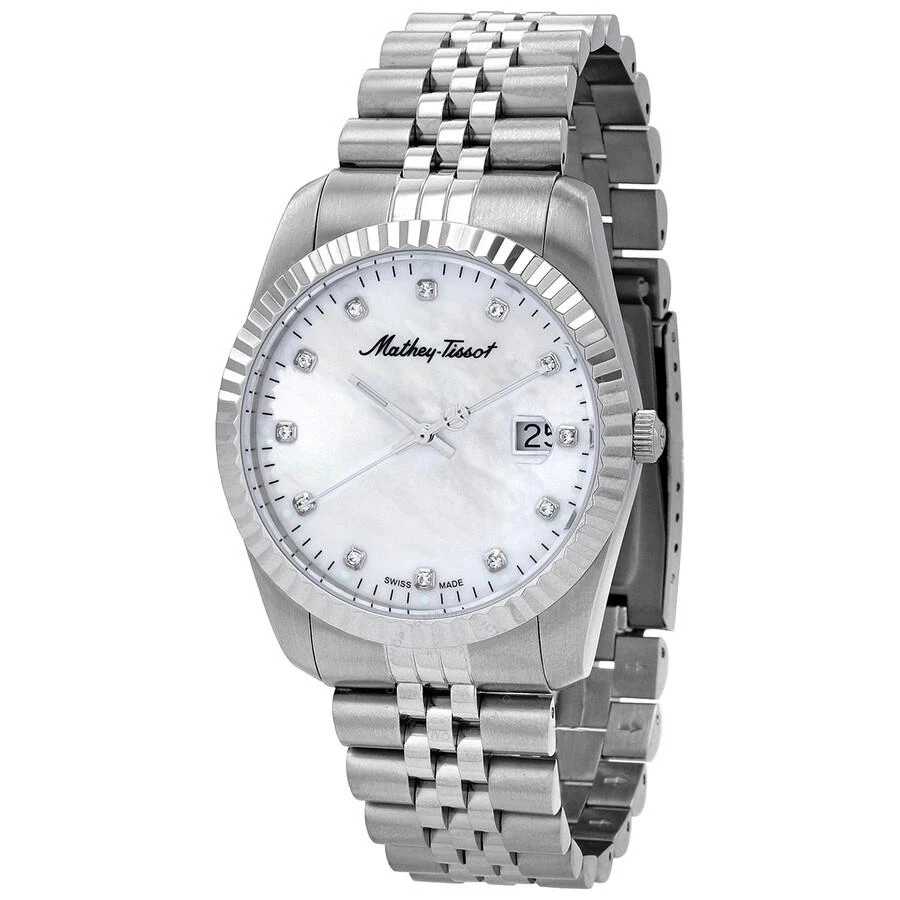 Mathey-Tissot Mathey II Quartz Crystal Mother of Pearl Dial Men's Watch H710AI 1