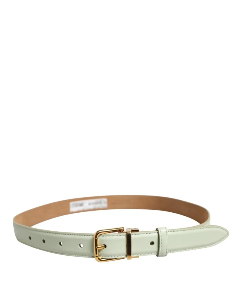 Dolce 
Gabbana Leather gold Metal Buckle Women
s Belt 2