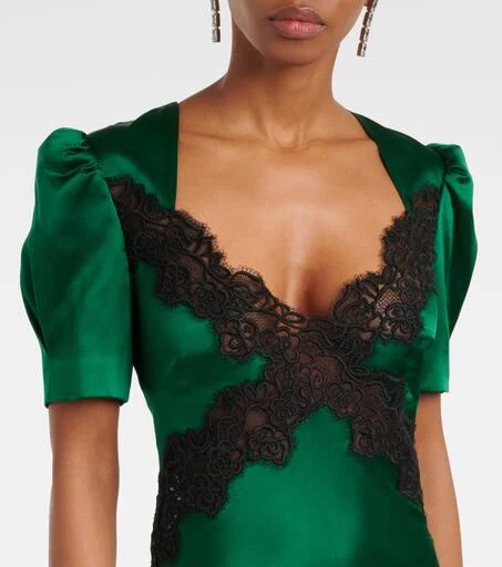 REBECCA VALLANCE Charelle silk saten slip dress 4