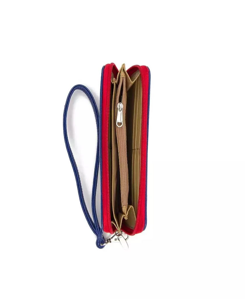Eagles Wings Women's Atlanta Braves Zip-Around Wristlet Wallet 2