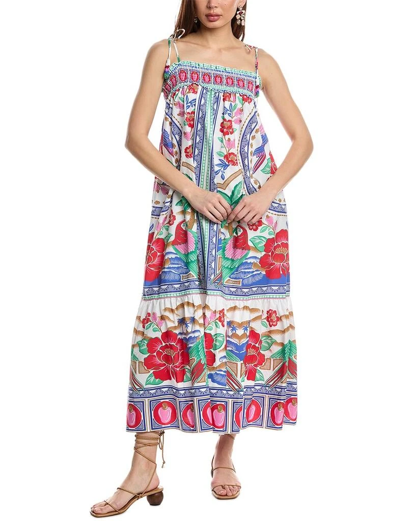 Farm Rio Flowers Beach Maxi Dress 1