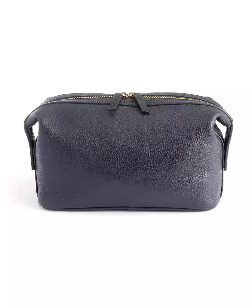 Royce Leather Pebbled Leather Toiletry Bag 3