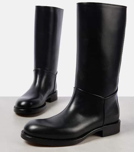 Shop Nobilis leather knee-high boots on Sale at BeyondStyle