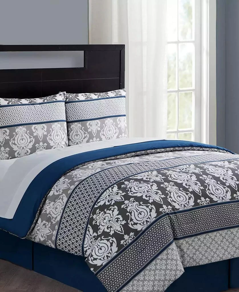 VCNY Home CLOSEOUT! Beckham 8-Pc. Damask Comforter Set 3