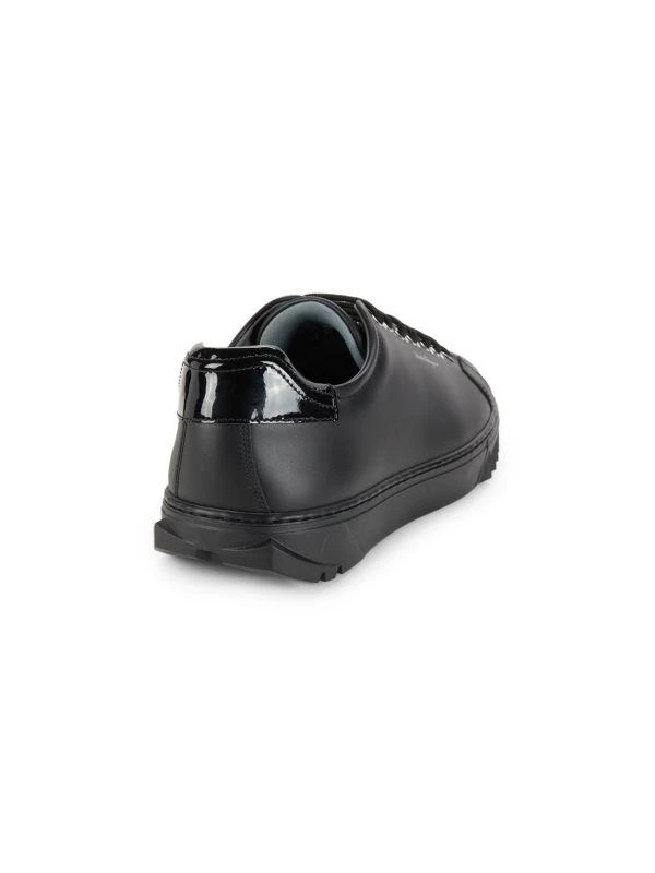 Salvatore Ferragamo Cube Leather Low Top Sneakers 3