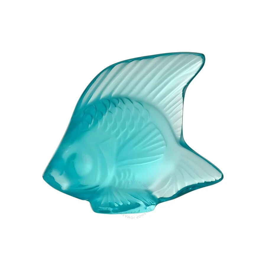 Lalique Figurine Torquoise Seal Fish 3002500 3