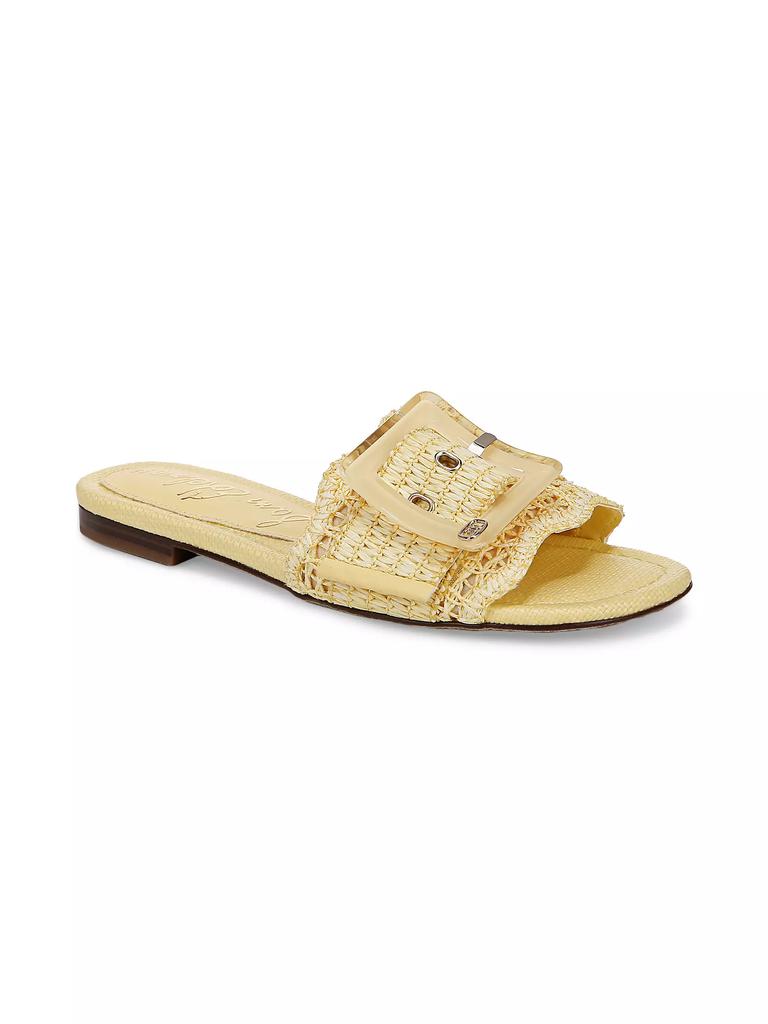 Sam Edelman Bambi Raffia Slip-On Sandals