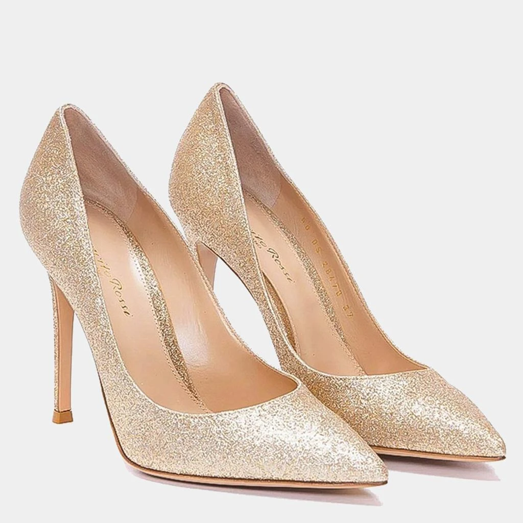 Gianvito Rossi Gianvito Rossi Golden Leather Starlight Heels EU 38 2