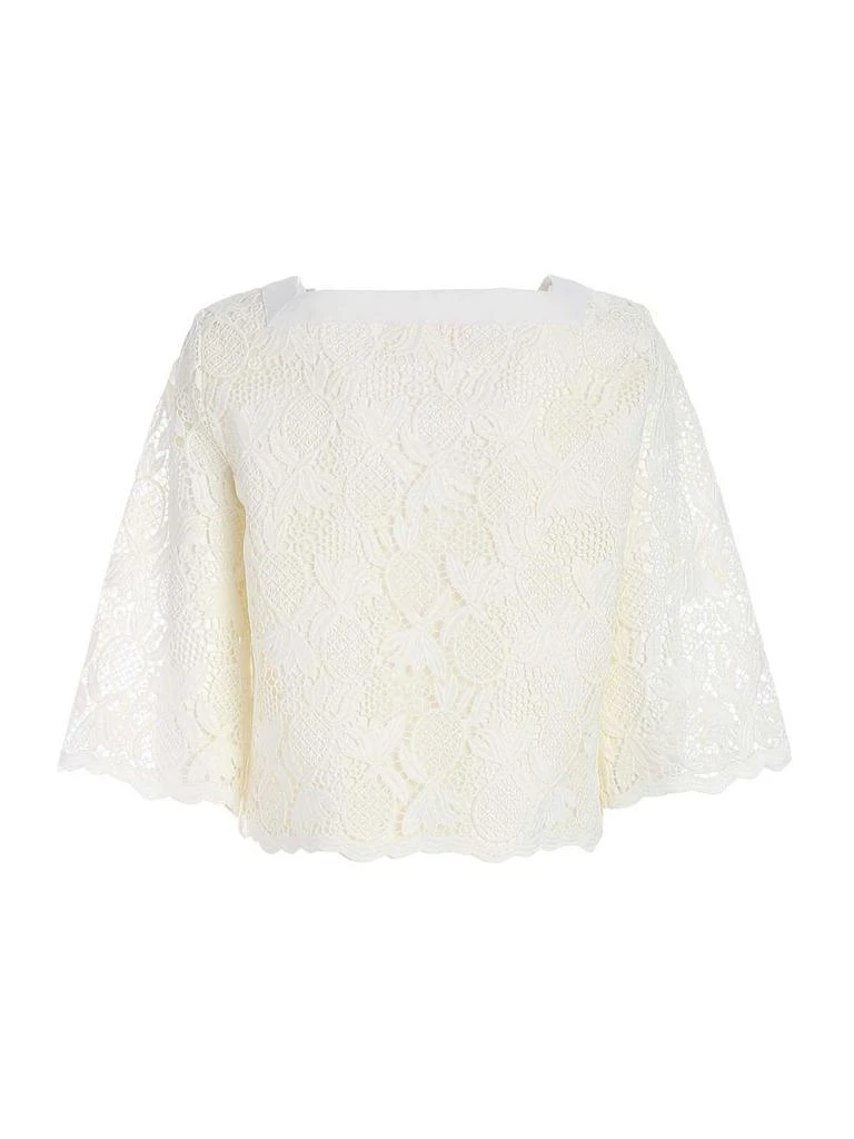 See by Chloé See By Chloé Lace-Detailed Square Neck Blouse 2