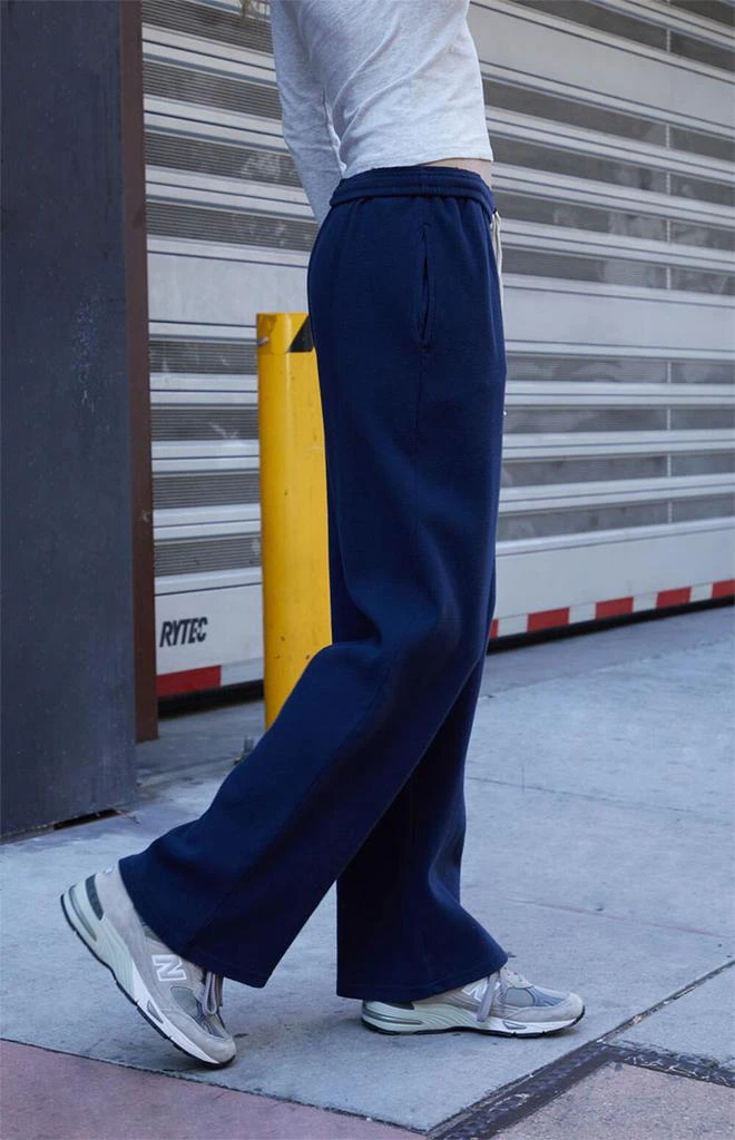 John Galt Navy Anastasia Waffle Knit Sweatpants 3