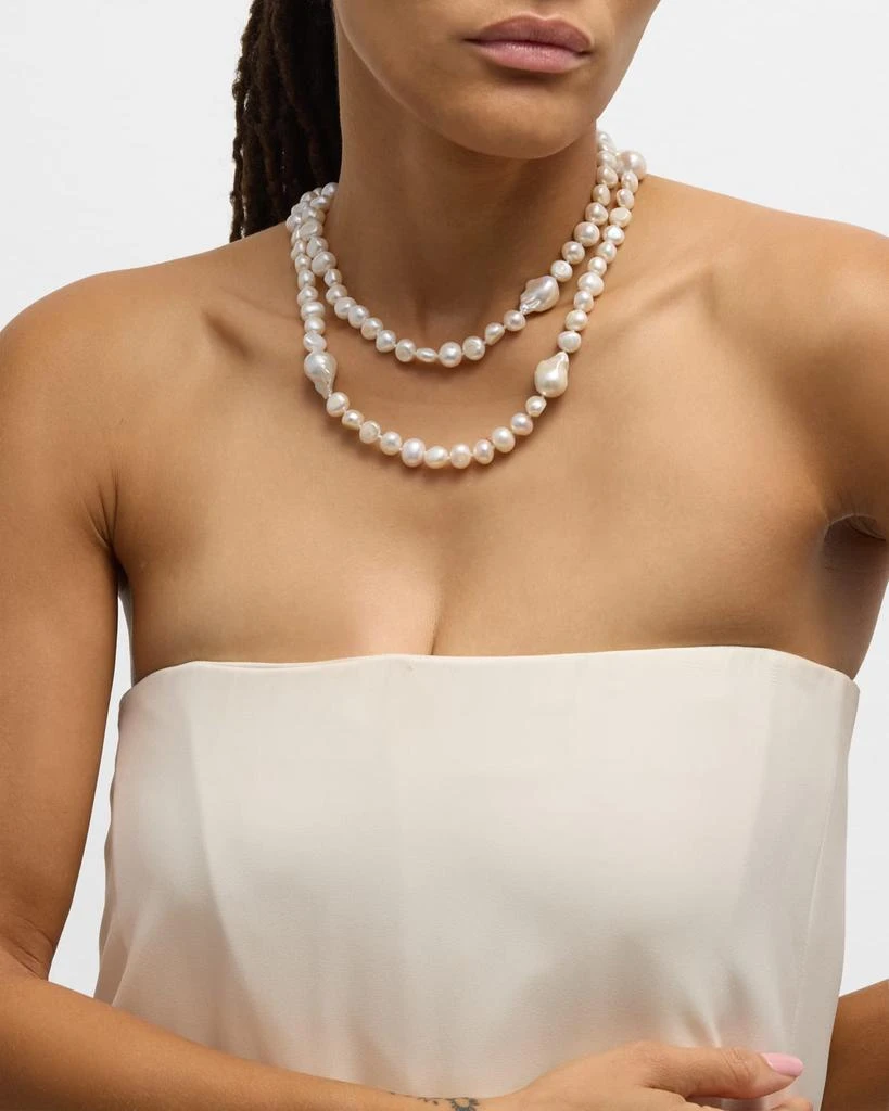 NEST Jewelry Baroque Pearl Long Strand Necklace 5
